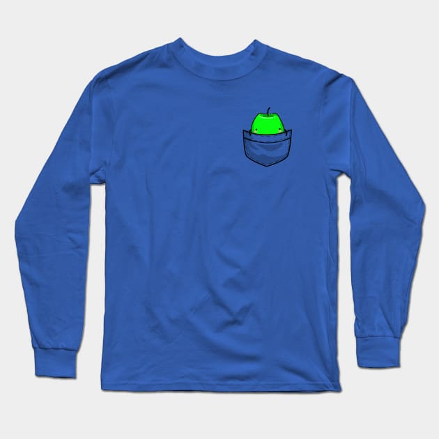 Pocket Junimo - Green Version Long Sleeve T-Shirt by PenguinMage